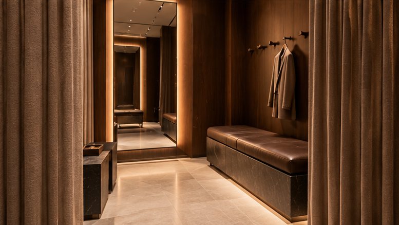 Cabine d’essayage privée de la Boutique Saint-Honoré